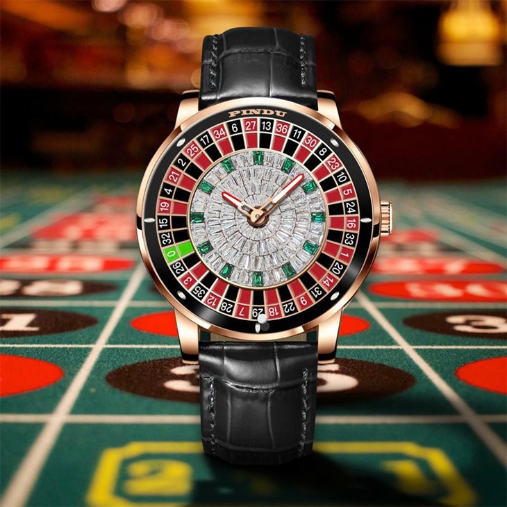 Hot Sell Luxury Japan Movement Watches Gambling Disk Rotate Mens Jacob Mechanical NH35 Watch Roulette Casino Watch